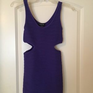 Bebe purple mini dress